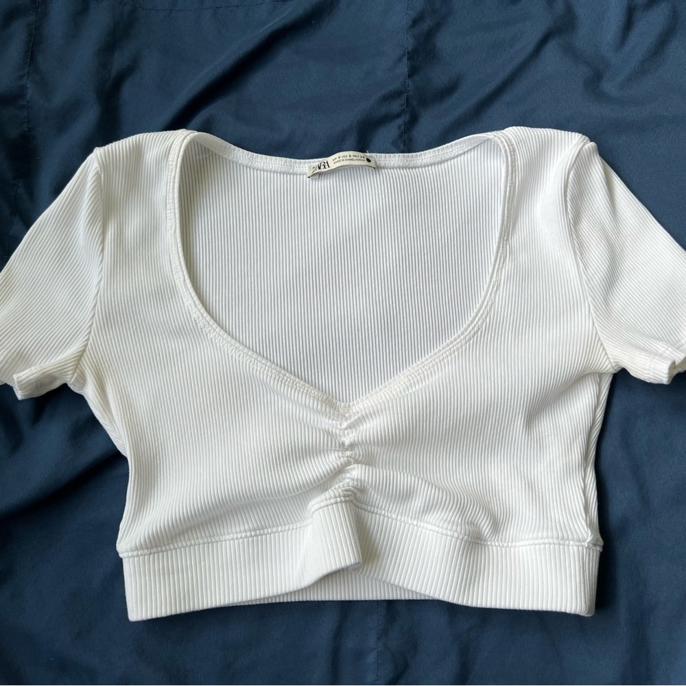 Zara Cropped Top (White)